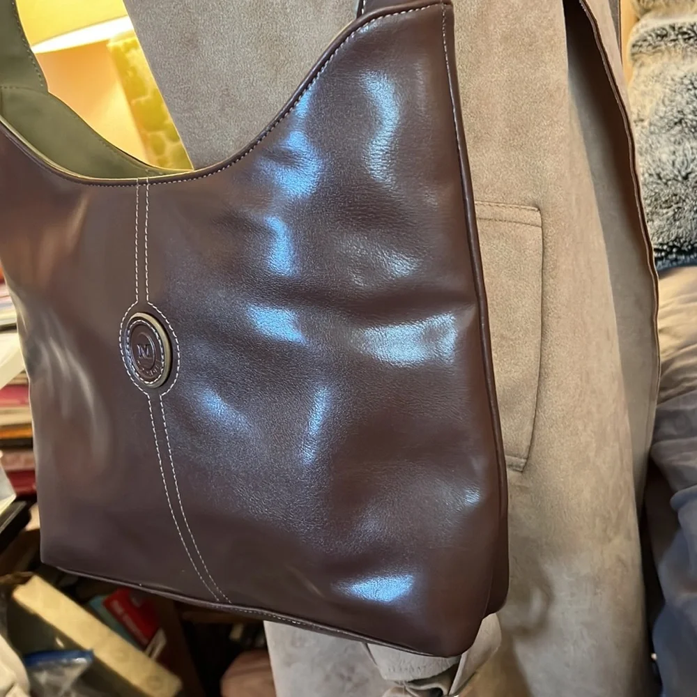 SALE!!! DEAL!! On-Trend 1990s Vintage Vegan Structured Hobo Shoulder Bag - Picture 3 of 7